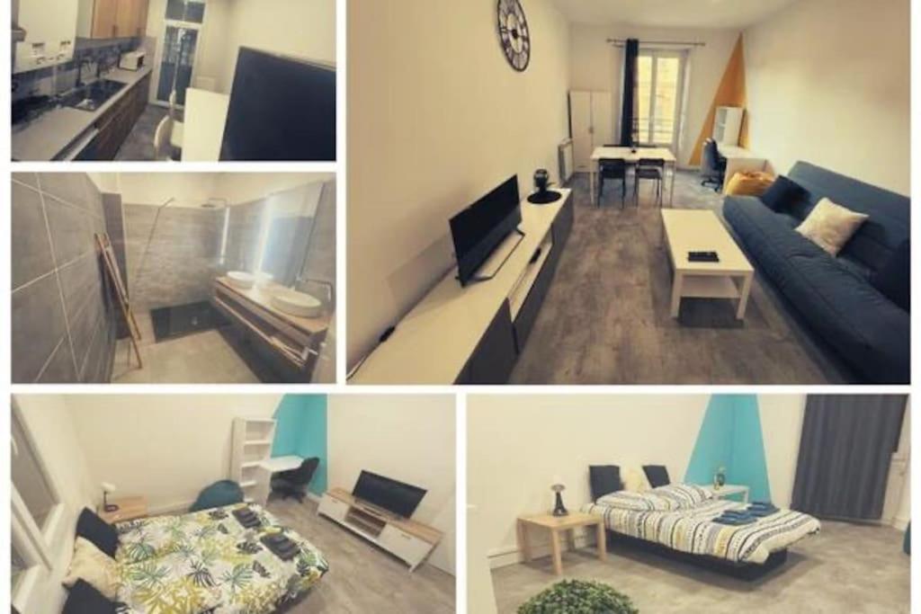 Label Etape - 2Min Gare - Wifi - Terrasse Apartment Marseille Luaran gambar