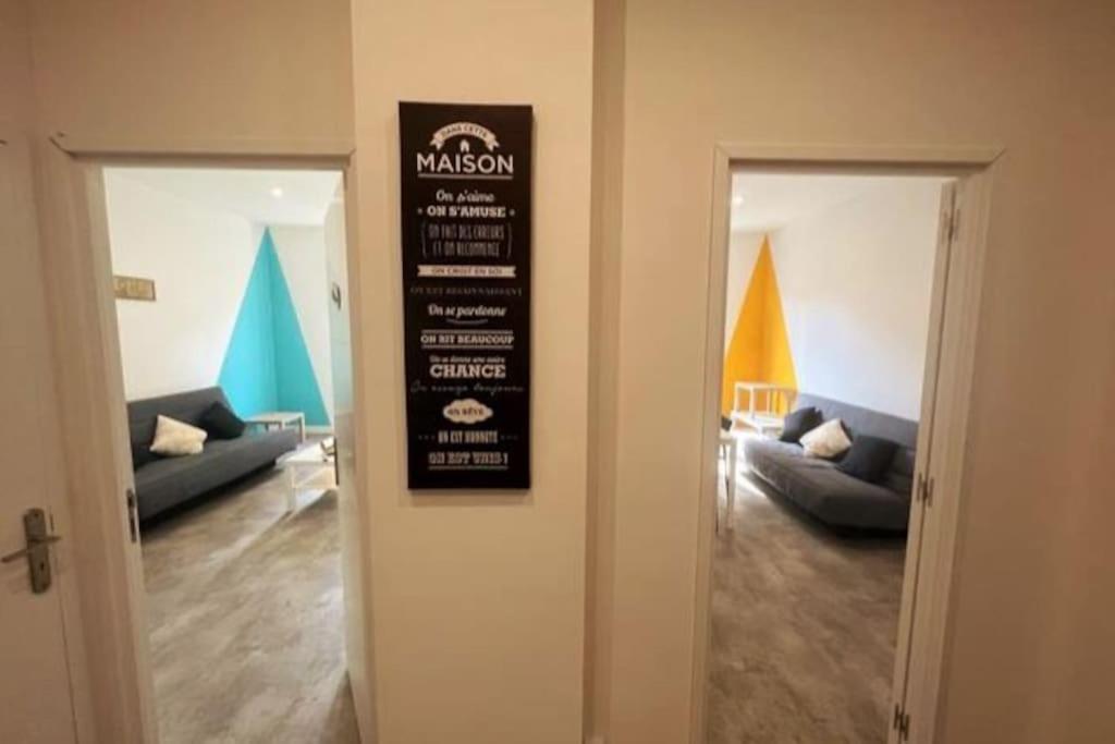 Label Etape - 2Min Gare - Wifi - Terrasse Apartment Marseille Luaran gambar